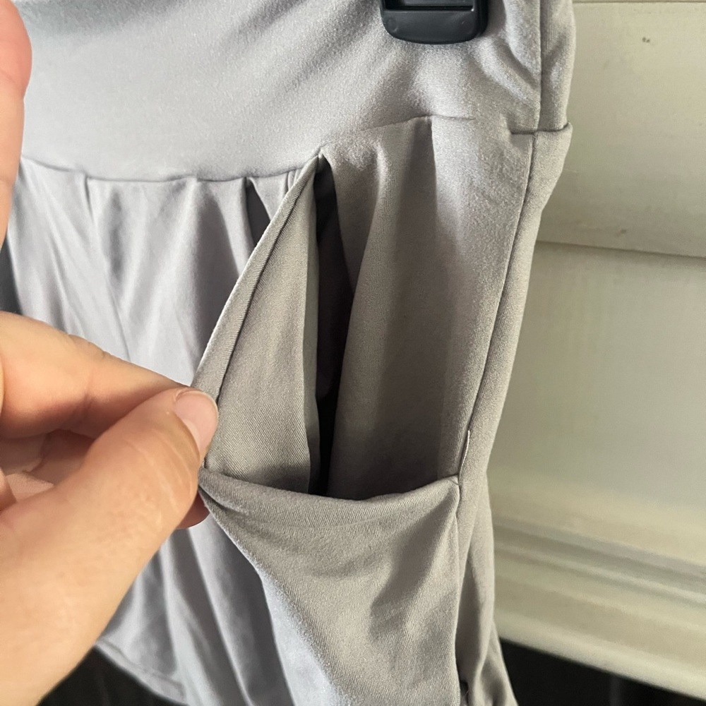 Conceited Gray Yoga/Workout Shorts - Picture 5 of 6